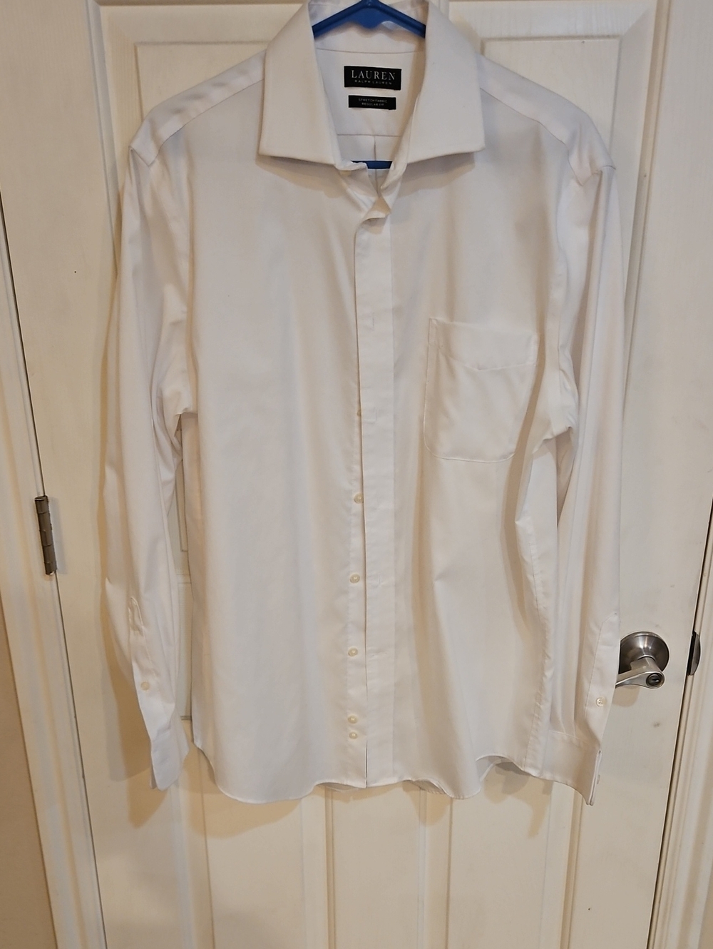 Lauren Ralph Lauren Men's White Long-Sleeve Dress Shirt